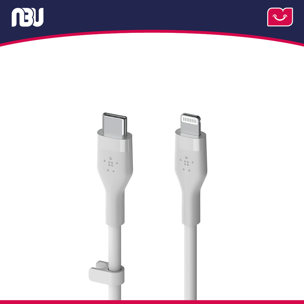 کابل تبدیل USB-C به لایتنینگ بلکین مدل CAA009bt طول 1 متر