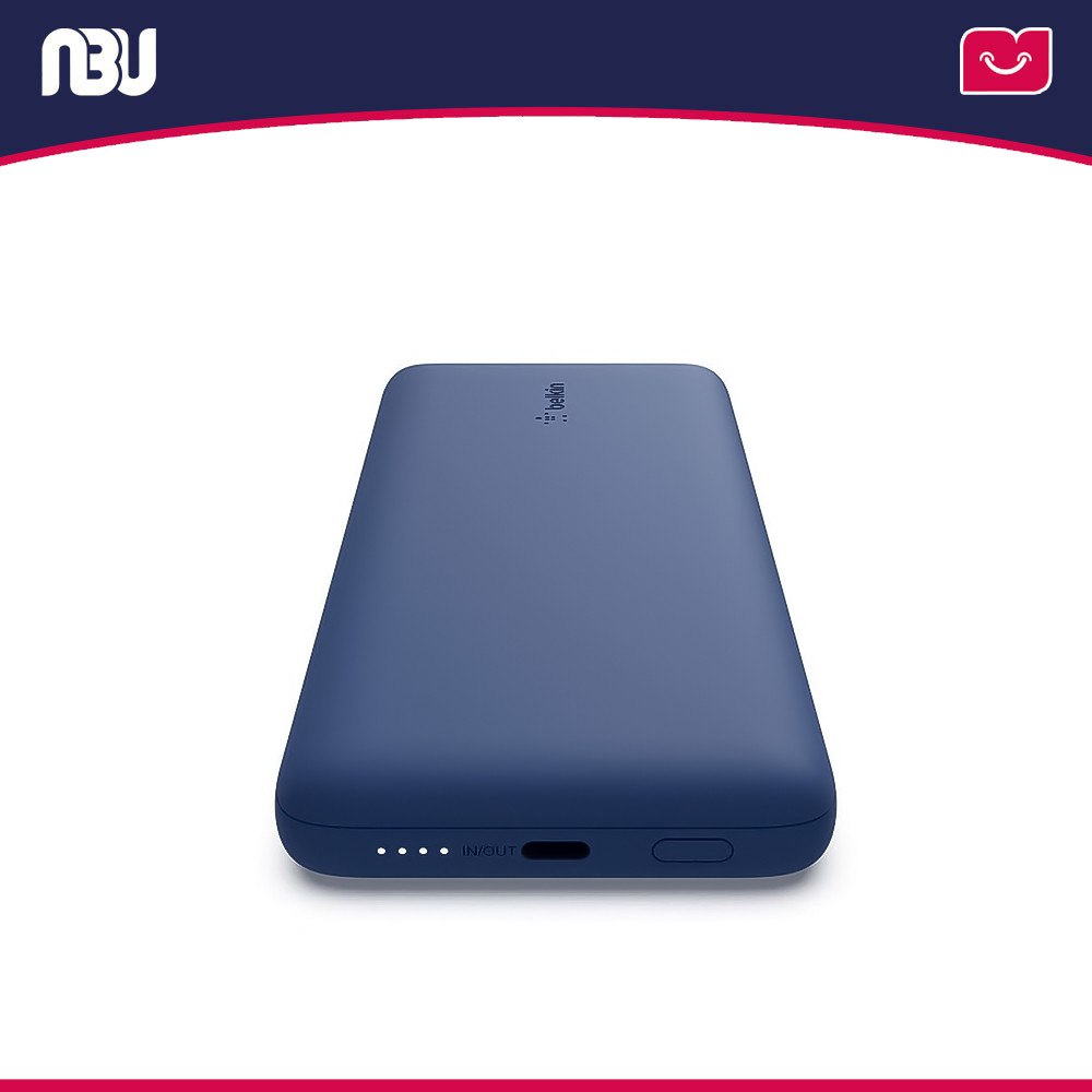 پاور بانک  10000 میلی آمپر به همراه دو کابل لایتنینگ  و USB-C بلکین مدل BPB006bt(boost charge)