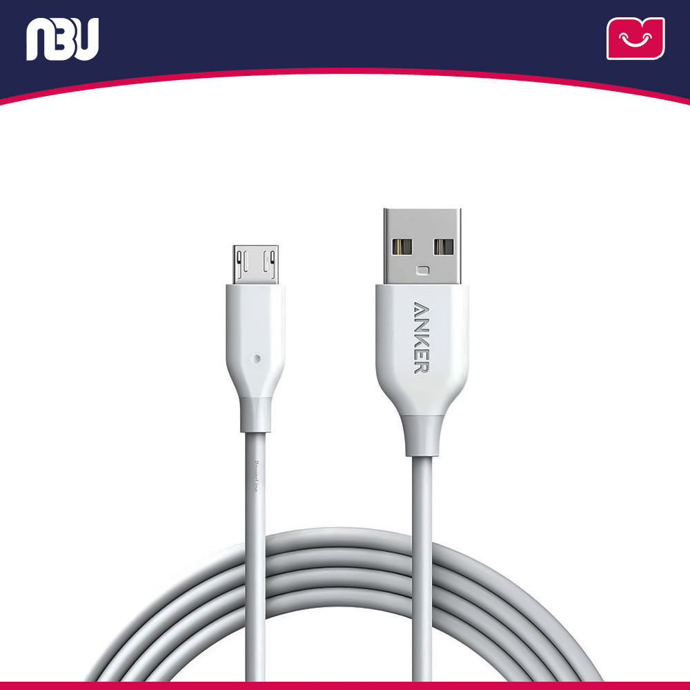 تصویر جدید کابل تبدیل Micro-USB به USB انکرمدل A8133 Powerline Micro به طول 2 متر