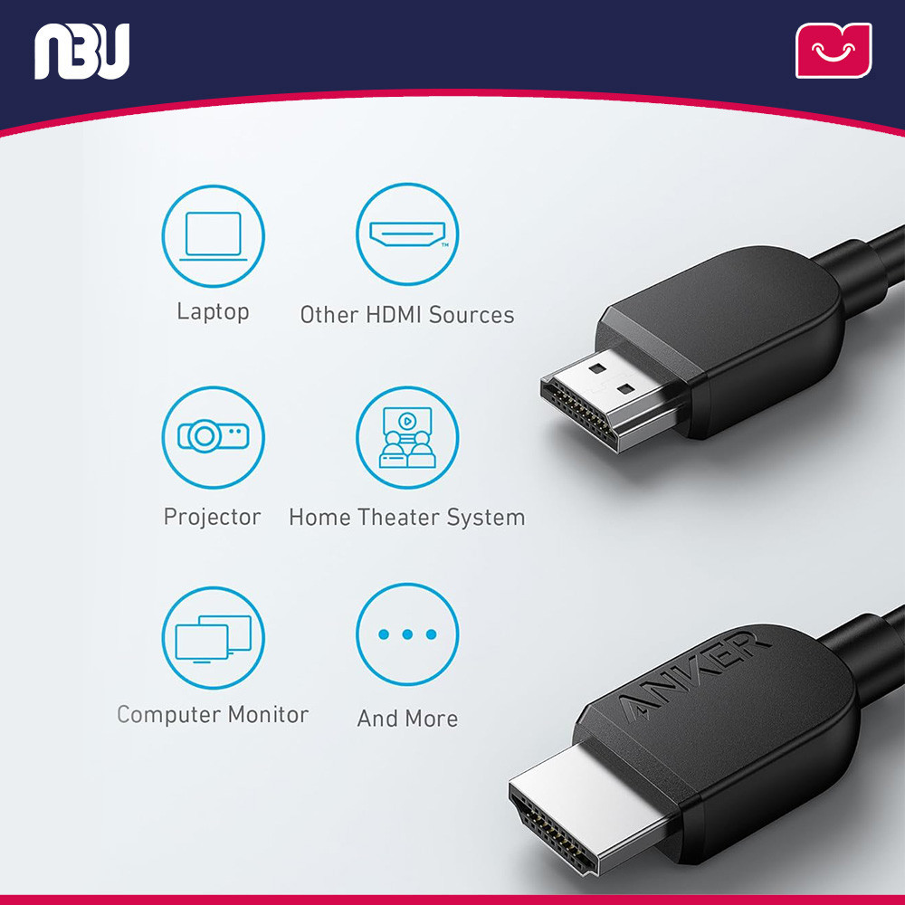 تصویر جدید کابل تبدیل HDMI انکر مدل A8742 به طول 2 متر