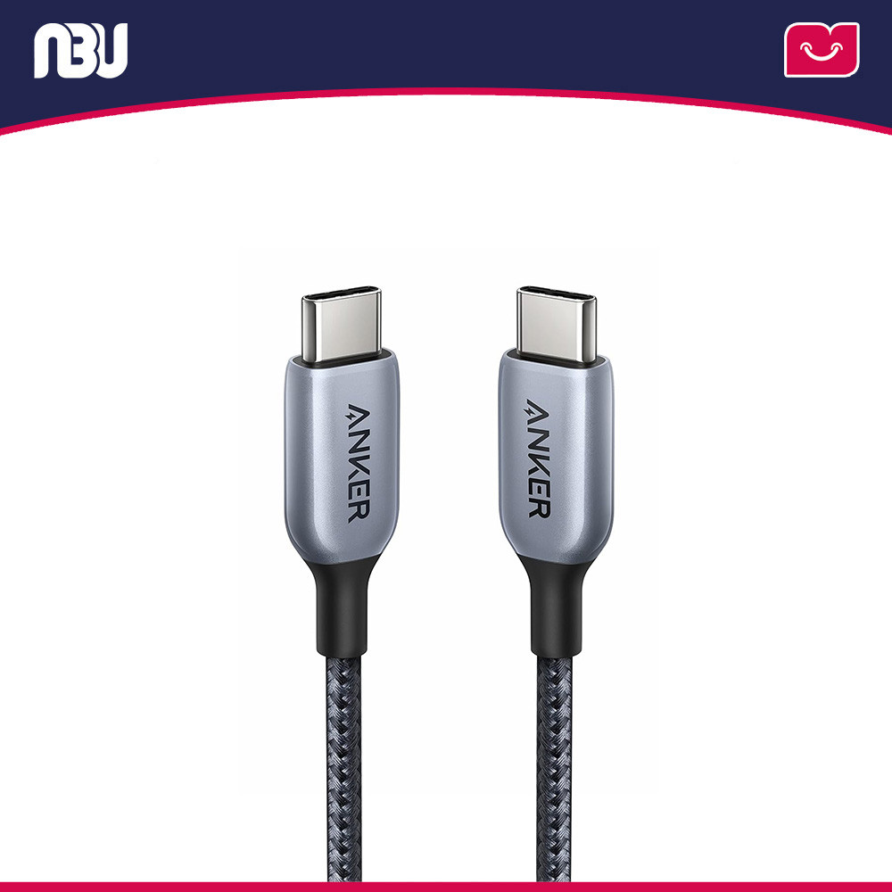 تصویر جدید کابل تبدیل USB-C به USB-C انکر مدل A8866 765 Nylon 140w به طول 2 متر