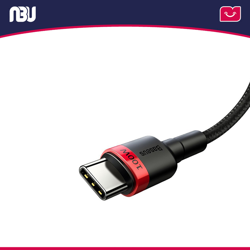 تصویر جدید کابل تبدیل USB-C به USB-C باسئوس مدل CATKLF-AL91 به طول 2 متر