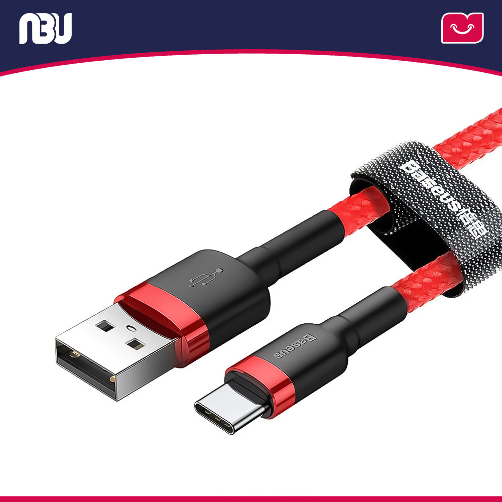 تصویر جدید کابل تبدیل USB-A به USB-C باسئوس مدل CATKLF-B09 به طول 1 متر