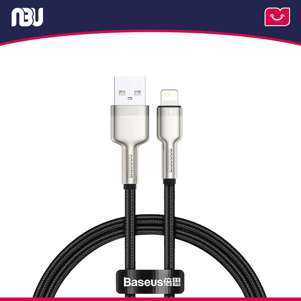 تصویر جدید کابل تبدیل USB-A به لایتنینگ باسئوس مدل CALJK-0.25- 01m به طول 1 متر