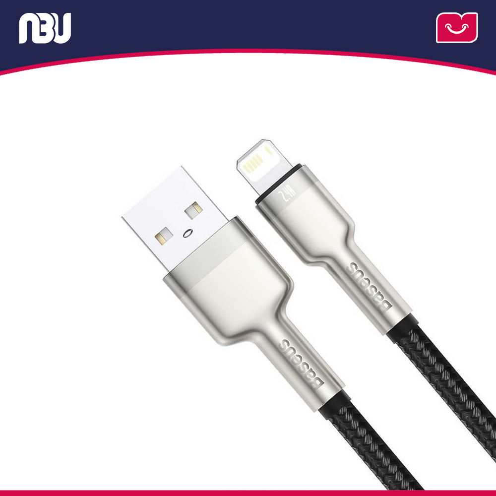 تصویر جدید کابل تبدیل USB-A به لایتنینگ باسئوس مدل CALJK-0.25- 01m به طول 1 متر