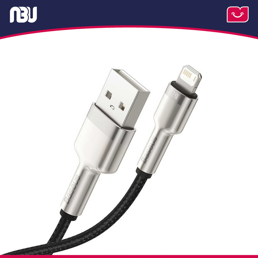 تصویر جدید کابل تبدیل USB-A به لایتنینگ باسئوس مدل CALJK-A1-01m به طول 1 متر