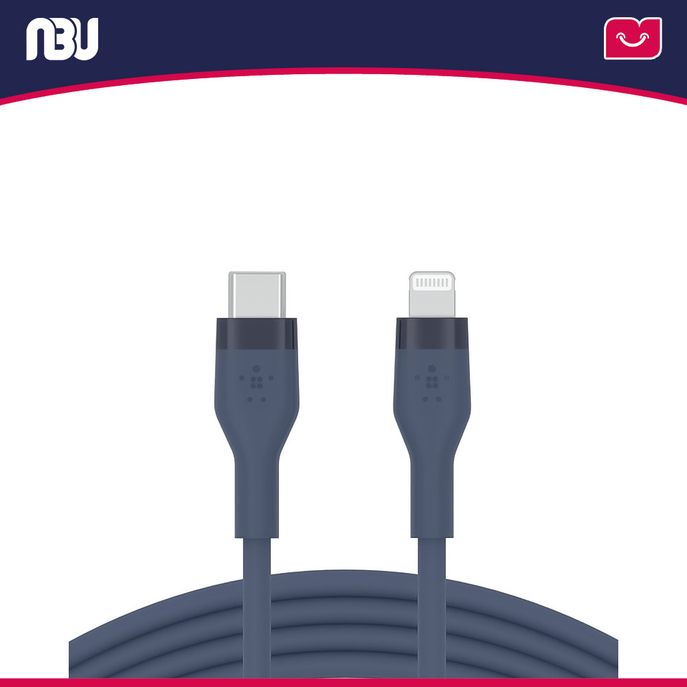 کابل تبدیل USB-C به لایتنینگ بلکین مدل CAA009bt طول 1 متر